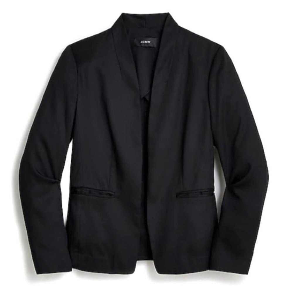 J.Crew 365 Going-out blazer in stretch‎ twill black sz 0